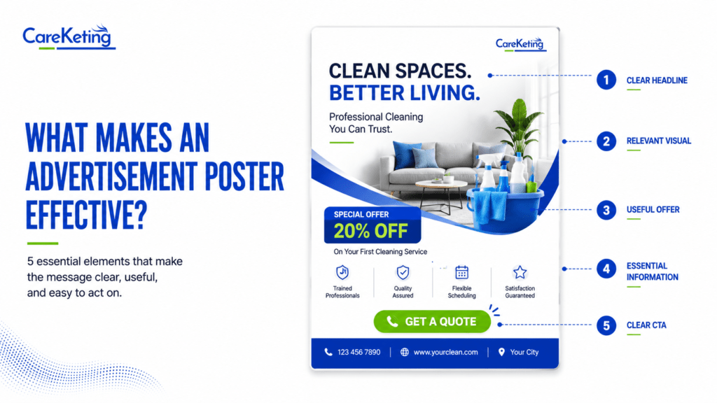 how to create an advertisement poster